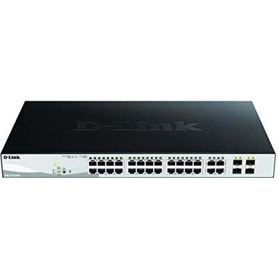 D-Link DGS-1210-24P/E Smart Managed Gigabit Switches 24 poorten + 4 poorten Combo SFP EU-netsnoer alleen D-Link DGS-1210-24P/E Smart Managed Gigabit Switches 24 poorten + 4 poorten Combo SFP EU-netsnoer alleen