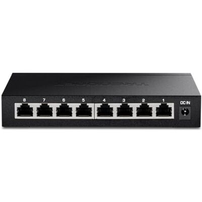 TRENDnet 8-poorts onbeheerde 2,5G gaming-schakelaar, 8 poorten 2,5 GBASE-T, schakelcapaciteit 40 Gbit/s, achterwaarts compatibel met 1000 Mbps apparaten, zonder ventilator, wandmontage TRENDnet 8-poorts onbeheerde 2,5G gaming-schakelaar, 8 poorten 2,5 GBASE-T, schakelcapaciteit 40 Gbit/s, achterwaarts compatibel met 1000 Mbps apparaten, zonder ventilator, wandmontage