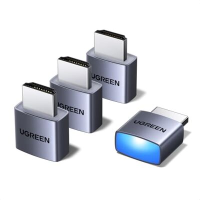 UGREEN Set van 4 HDMI Dummy Plug 4K 60Hz EDID HDCP display-emulator UGREEN Set van 4 HDMI Dummy Plug 4K 60Hz EDID HDCP display-emulator