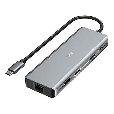 Hama Connect2Media 9 Port USB 3.2 Gen 1-Hub (USB 3.0) met snellade-port, met USB-C stekker, Ultra Hama Connect2Media 9 Port USB 3.2 Gen 1-Hub (USB 3.0) met snellade-port, met USB-C stekker, Ultra