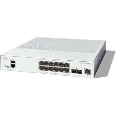 Cisco Systems Catalyst 1300-12XT-2X Managed Switch, 12 poorten 10G koper, 2 x 10GE SFP+, beperkte levenslange bescherming (C1300-12XT-2X) Cisco Systems Catalyst 1300-12XT-2X Managed Switch, 12 poorten 10G koper, 2 x 10GE SFP+, beperkte levenslange bescherming (C1300-12XT-2X)