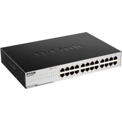 D-Link GO-SW-24G Gigabit Switch, 24 poorten, 10/100/1000 Mbps, ideaal voor het delen van verbindingen en thuisnetwerken D-Link GO-SW-24G Gigabit Switch, 24 poorten, 10/100/1000 Mbps, ideaal voor het delen van verbindingen en thuisnetwerken