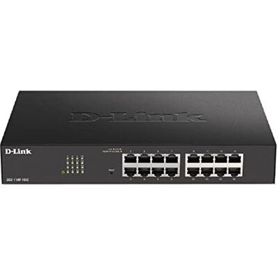 D-Link DGS-1100-16V2/E Smart Gigabit 16-poorts beheerbare switch met VLAN-ondersteuning, laag 2-functies, QoS, 802.3az EEE EU-netsnoer, zwart D-Link DGS-1100-16V2/E Smart Gigabit 16-poorts beheerbare switch met VLAN-ondersteuning, laag 2-functies, QoS, 802.3az EEE EU-netsnoer, zwart