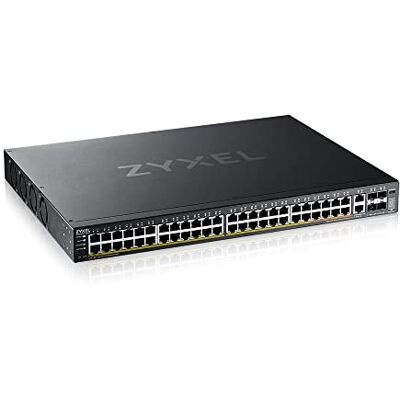 Zyxel 48 poorten GbE L3 PoE+ Switch met 6x 10G uplinks (600W) (XGS2220-54HP) Zyxel 48 poorten GbE L3 PoE+ Switch met 6x 10G uplinks (600W) (XGS2220-54HP)