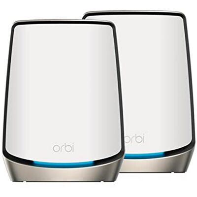 Netgear Orbi WiFi 6 Mesh (RBK862S) Mesh Tri Band System 500 m² dekking en 100 apparaten snelheden tot 6 Gbps (AX6000) compatibel met alle boxen ideaal voor zeer dikke muren 1 jaar Armor inbegrepen Netgear Orbi WiFi 6 Mesh (RBK862S) Mesh Tri Band System 500 m² dekking en 100 apparaten snelheden tot 6 Gbps (AX6000) compatibel met alle boxen ideaal voor zeer dikke muren 1 jaar Armor inbegrepen