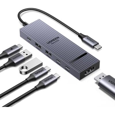 UGREEN Revodok Pro 1062 USB C DisplayPort Hub 6-in-1 USB C-adapter UGREEN Revodok Pro 1062 USB C DisplayPort Hub 6-in-1 USB C-adapter