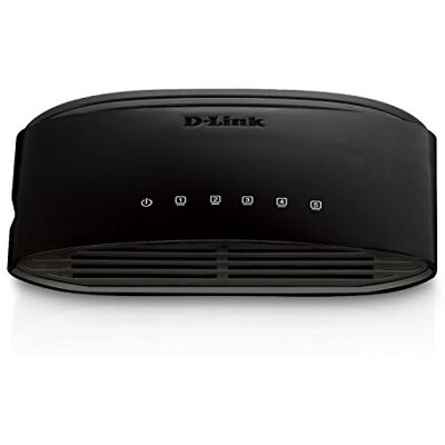 D-Link DES-1005D schakelaar met 5 Ethernet-poorten van 10/100 Mbit/s, ideaal voor het delen van verbindingen en kleine/thuiskantoor netwerken D-Link DES-1005D schakelaar met 5 Ethernet-poorten van 10/100 Mbit/s, ideaal voor het delen van verbindingen en kleine/thuiskantoor netwerken