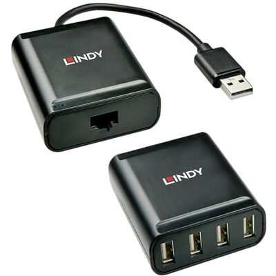 LINDY Extender 4 poorten USB 2.0 Cat.5, 60 m LINDY Extender 4 poorten USB 2.0 Cat.5, 60 m