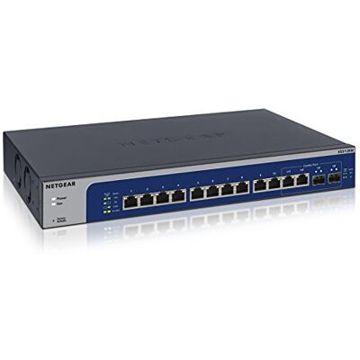 Netgear XS512EM 12-poorts 10G multi-gigabit LAN-switch Smart Managed Pro (met 2x 10G SFP+, desktop- of rekmontage met ProSAFE levenslange garantie) grijs Netgear XS512EM 12-poorts 10G multi-gigabit LAN-switch Smart Managed Pro (met 2x 10G SFP+, desktop- of rekmontage met ProSAFE levenslange garantie) grijs