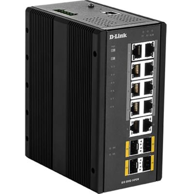 D-Link DIS 300G-14PSW – schakelaar – beheerd – 8 x 10/100/1000 (PoE+) + 2 x 10/100/1000 + 2 x 100/1000 SFP – montage op DIN-rail, wandbevestiging – PoE+ (240 W) D-Link DIS 300G-14PSW – schakelaar – beheerd – 8 x 10/100/1000 (PoE+) + 2 x 10/100/1000 + 2 x 100/1000 SFP – montage op DIN-rail, wandbevestiging – PoE+ (240 W)