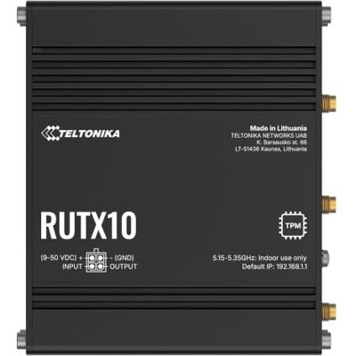 Teltonika RUTX10 draadloze router Gigabit Ethernet Dual-Band (2.4 GHz / 5 GHz) Grijs Teltonika RUTX10 draadloze router Gigabit Ethernet Dual-Band (2.4 GHz / 5 GHz) Grijs