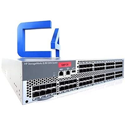 HP Base San 8/80 Switch geconfigureerd voor (48) Full Fabric poorten HP Base San 8/80 Switch geconfigureerd voor (48) Full Fabric poorten
