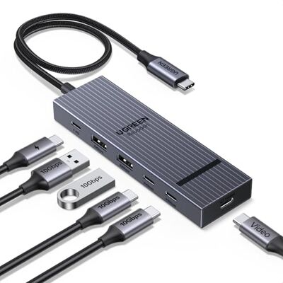UGREEN Revodok Pro 10Gbps Hub USB C 6-in-1 Multiport Adapter UGREEN Revodok Pro 10Gbps Hub USB C 6-in-1 Multiport Adapter