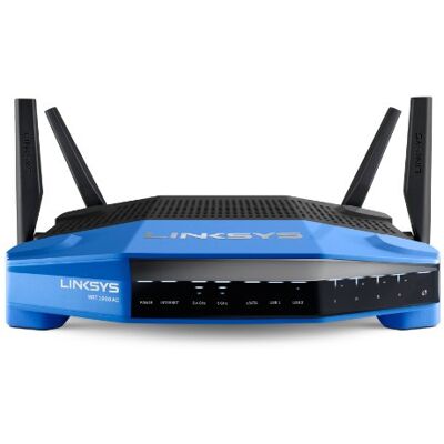Linksys WRT1900AC-EJ Draadloze router Smart Wifi AC1900 Blauw Linksys WRT1900AC-EJ Draadloze router Smart Wifi AC1900 Blauw