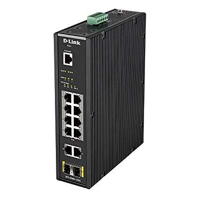 D-Link DIS-200G-12PS industriële schakelaar 12 poorten (10Gigabit, 8 waarvan 240W PoE en 2 SFP, geschikt voor extreme omstandigheden -40°C tot 65°C, ERPS, VLAN, QoS, IGMP, link-aggregation) zwart D-Link DIS-200G-12PS industriële schakelaar 12 poorten (10Gigabit, 8 waarvan 240W PoE en 2 SFP, geschikt voor extreme omstandigheden -40°C tot 65°C, ERPS, VLAN, QoS, IGMP, link-aggregation) zwart