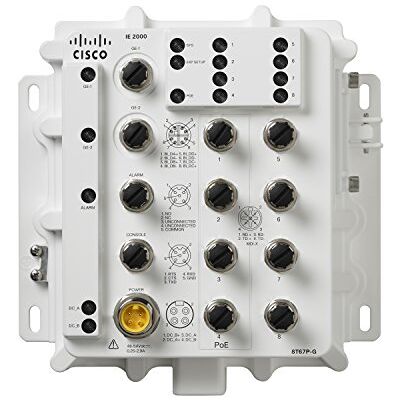 Cisco Systems IE-2000-8T67P-G-E L2 Gigabit Ethernet Managed Network Switch (10/100/1000) Ondersteunt Power Over Ethernet (Poe) Wit Netwerkschakelaar Cisco Systems IE-2000-8T67P-G-E L2 Gigabit Ethernet Managed Network Switch (10/100/1000) Ondersteunt Power Over Ethernet (Poe) Wit Netwerkschakelaar
