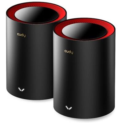 Cudy AX3000 2,5G Wi-Fi 6 Mesh System, WAN, backhaul ethernet, ideaal voor 1 Gig+ internet, Wireguard, OpenVPN, Zerotier, CloudFlare, DDNS, 2023 M3000 uitgang, 2 verpakkingen Cudy AX3000 2,5G Wi-Fi 6 Mesh System, WAN, backhaul ethernet, ideaal voor 1 Gig+ internet, Wireguard, OpenVPN, Zerotier, CloudFlare, DDNS, 2023 M3000 uitgang, 2 verpakkingen