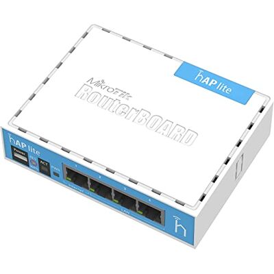 Mikrotik hAP Lite Intern wit draadloos LAN Access Point Draadloze LAN-toegangspunten (10,100 Mbit/s, 32 MB, QCA9531 650 MHz, 1,5 dBi, 3 W, wit) RB941-2nD zwart Mikrotik hAP Lite Intern wit draadloos LAN Access Point Draadloze LAN-toegangspunten (10,100 Mbit/s, 32 MB, QCA9531 650 MHz, 1,5 dBi, 3 W, wit) RB941-2nD zwart