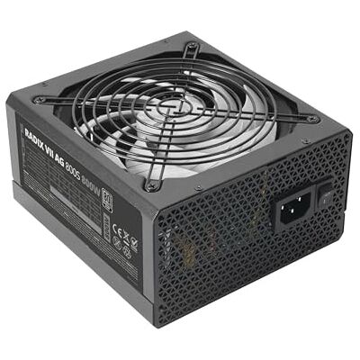 Tacens RADIX VII AG 800S ATX voeding 800 W, 80 Plus zilver, 87% efficiëntie, SMD en DC-DC-technologieën, 140 mm AI-RPM ventilator, Japanse TK 105º condensatoren, zwart Tacens RADIX VII AG 800S ATX voeding 800 W, 80 Plus zilver, 87% efficiëntie, SMD en DC-DC-technologieën, 140 mm AI-RPM ventilator, Japanse TK 105º condensatoren, zwart