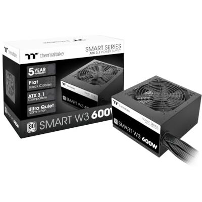 Thermaltake Smart W3 600W ATX 3.1 80Plus Wit Thermaltake Smart W3 600W ATX 3.1 80Plus Wit