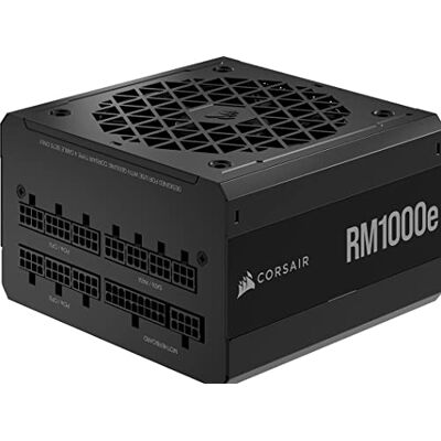 Corsair RM1000e ATX-voeding, stil, volledig modulair (twee EPS12V-aansluitingen, condensatoren 105 °C, efficiëntie 80 Plus Gold, ondersteuning van moderne standby), zwart Corsair RM1000e ATX-voeding, stil, volledig modulair (twee EPS12V-aansluitingen, condensatoren 105 °C, efficiëntie 80 Plus Gold, ondersteuning van moderne standby), zwart