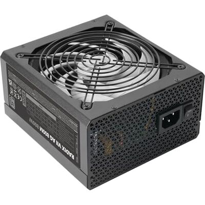 Tacens RADIX VII AG 800, voeding ATX Full Modular 800 W, 80 jaar garantie, 80 Plus zilver, + 87% efficiëntie, FDB ventilator 140 mm met AI-RPM-technologie, Japanse condensatoren 105º, zwart Tacens RADIX VII AG 800, voeding ATX Full Modular 800 W, 80 jaar garantie, 80 Plus zilver, + 87% efficiëntie, FDB ventilator 140 mm met AI-RPM-technologie, Japanse condensatoren 105º, zwart