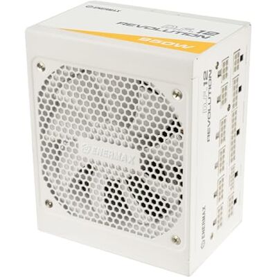 Enermax Revolution D.F. 12 ATX3.1 PCI-e 5.1 ultra-compacte voeding 850 W 80 Plus Gold Snow White (volledig modulair, 50% semi-ventilatorloos, 12 V-2 x 6); ETV850G-W, wit Enermax Revolution D.F. 12 ATX3.1 PCI-e 5.1 ultra-compacte voeding 850 W 80 Plus Gold Snow White (volledig modulair, 50% semi-ventilatorloos, 12 V-2 x 6); ETV850G-W, wit