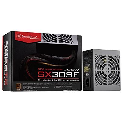 Silverstone SST-ST30SF v 2.0 – SFX-serie, 300 W, 80 Plus, brons, pc-voeding, geluidsreductie, 92 mm Silverstone SST-ST30SF v 2.0 – SFX-serie, 300 W, 80 Plus, brons, pc-voeding, geluidsreductie, 92 mm