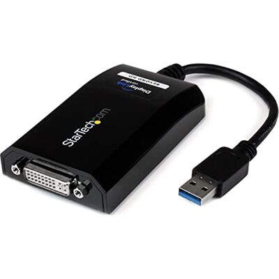 StarTech .com USB 3.0 naar DVI-adapter USB 3.0 naar DVI Dual Screen/Multi-Display Videokaart Video Adapter USB Display Adapter 2048 x 1152 (USB32DVIPRO) StarTech .com USB 3.0 naar DVI-adapter USB 3.0 naar DVI Dual Screen/Multi-Display Videokaart Video Adapter USB Display Adapter 2048 x 1152 (USB32DVIPRO)
