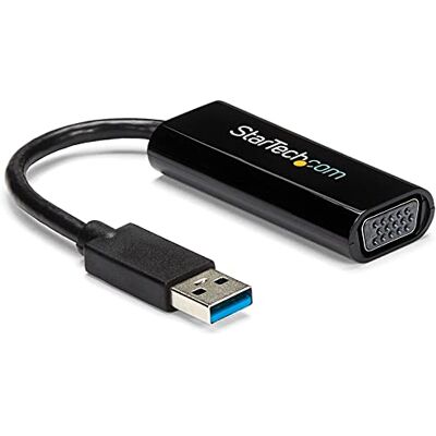 StarTech .com Adapter USB 3.0 naar VGA – compact design – 1920 x 1200 – externe video- en grafische kaart – adapter voor dubbele monitor – ondersteunt Windows (USB32VGAES) StarTech .com Adapter USB 3.0 naar VGA – compact design – 1920 x 1200 – externe video- en grafische kaart – adapter voor dubbele monitor – ondersteunt Windows (USB32VGAES)