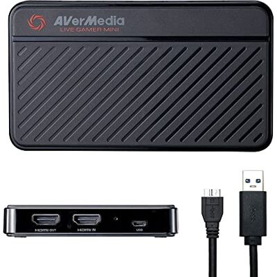 AVerMedia Live Gamer Passthrough Mini GC311, Full HD 1080p60, USB 2.0, Hardware-encoder, Plug & Play, voor beginners, Switch, PS4, Xbox, iPhone, iPad AMD Radeon AVerMedia Live Gamer Passthrough Mini GC311, Full HD 1080p60, USB 2.0, Hardware-encoder, Plug & Play, voor beginners, Switch, PS4, Xbox, iPhone, iPad AMD Radeon
