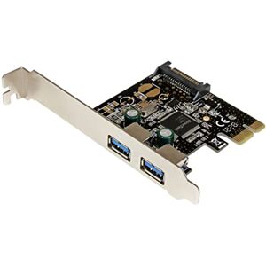 StarTech . com 2-poorts USB 3.0 (5Gbps) PCIe-controllerkaart 2x USB Super Speed PCI Express-adapter met SATA-voeding (PEXUSB3S23) StarTech . com 2-poorts USB 3.0 (5Gbps) PCIe-controllerkaart 2x USB Super Speed PCI Express-adapter met SATA-voeding (PEXUSB3S23)