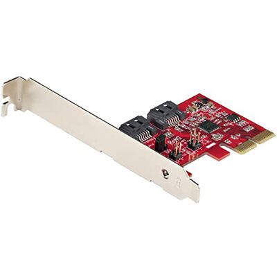 StarTech . com 2-poorts PCI Express SATA kaart PCIe SATA controller ASM1166 Raid PCI Express 2.0 naar SATA converter gestapelde connectoren SATA-uitbreidingskaart (2P6GR-PCIE-SATA-CARD) StarTech . com 2-poorts PCI Express SATA kaart PCIe SATA controller ASM1166 Raid PCI Express 2.0 naar SATA converter gestapelde connectoren SATA-uitbreidingskaart (2P6GR-PCIE-SATA-CARD)