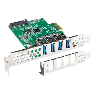 Lanberg X1A 4X USB A 3.1 GEN1 Low Profile PCI Express Card Lanberg X1A 4X USB A 3.1 GEN1 Low Profile PCI Express Card