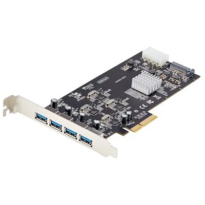 StarTech . Com P5Q4A Pci Express kaart 4 poorten USB 3.2 5Gbps PCI-Express Expansion StarTech . Com P5Q4A Pci Express kaart 4 poorten USB 3.2 5Gbps PCI-Express Expansion