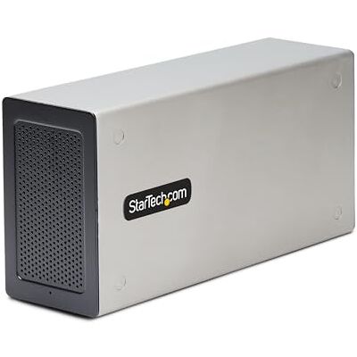 StarTech . com PCIe Thunderbolt 3 behuizing, PCIe TB3 uitbreidingschassis met 2 PCI Express-sleuven voor laptops/desktop/alles-in-één, 8K/4K-uitgang via TB3/DP 1.4-poorten (2TBT3-PCIE-ENCLOSURE) StarTech . com PCIe Thunderbolt 3 behuizing, PCIe TB3 uitbreidingschassis met 2 PCI Express-sleuven voor laptops/desktop/alles-in-één, 8K/4K-uitgang via TB3/DP 1.4-poorten (2TBT3-PCIE-ENCLOSURE)