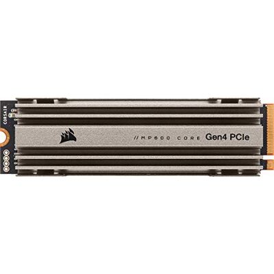 Corsair MP600 CORE 2TB M.2 NVMe PCIe x4 Gen4 SSD (tot 4.950 MB/s sequentieel lezen en 3.700 MB/s schrijfsnelheid sequentieel sequentieel High Speed interface, 3D QLC NAND) aluminium Corsair MP600 CORE 2TB M.2 NVMe PCIe x4 Gen4 SSD (tot 4.950 MB/s sequentieel lezen en 3.700 MB/s schrijfsnelheid sequentieel sequentieel High Speed interface, 3D QLC NAND) aluminium