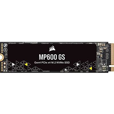 Corsair MP600 GS 1TB M.2 NVMe PCIe Gen4 x4 SSD harde schijf, hoge dichtheid TLC NAND geheugen, M.2 2280, DirectStorage compatibel, tot 4800 MB/s, voor PCIe 4.0 laptops, zwart Corsair MP600 GS 1TB M.2 NVMe PCIe Gen4 x4 SSD harde schijf, hoge dichtheid TLC NAND geheugen, M.2 2280, DirectStorage compatibel, tot 4800 MB/s, voor PCIe 4.0 laptops, zwart