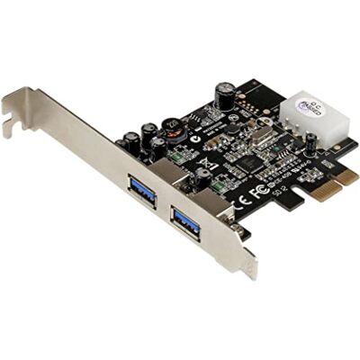 StarTech .com PCI Express naar 2-poorts USB 3.0 (5Gbps) controllerkaart met UASP LP4-voeding (PEXUSB3S25) StarTech .com PCI Express naar 2-poorts USB 3.0 (5Gbps) controllerkaart met UASP LP4-voeding (PEXUSB3S25)