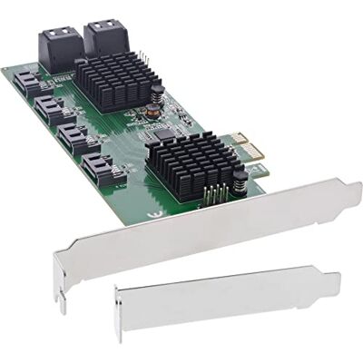 InLine ® Interfacekaart 76617K, 8x SATA 6Gb/s controller, PCIe 2 (PCI-Express) InLine ® Interfacekaart 76617K, 8x SATA 6Gb/s controller, PCIe 2 (PCI-Express)