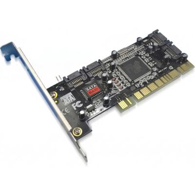 Bewinner Raid PCI-naar-SATA 4-pins Raid-kaartadapter voor Sil3114 SATA-chipset met 1,5 Gbps ondersteuning voor 4 harde schijven Bewinner Raid PCI-naar-SATA 4-pins Raid-kaartadapter voor Sil3114 SATA-chipset met 1,5 Gbps ondersteuning voor 4 harde schijven