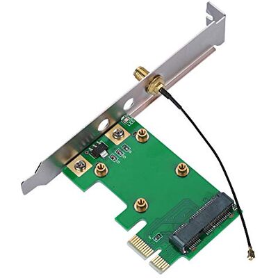 ASHATA PCI Express uitbreidingskaart, mini PCI-E naar PCI-E Riser Card Expand Externe netwerkadapter compatibel met alle PCI-E Mini kaarten ASHATA PCI Express uitbreidingskaart, mini PCI-E naar PCI-E Riser Card Expand Externe netwerkadapter compatibel met alle PCI-E Mini kaarten