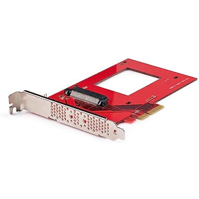 StarTech .com U.3 naar PCIe adapterkaart PCIe 4.0 x4 adapter voor 2,5 inch U.3 NVMe SSD PCI Express SFF-TA-1001 uitbreidingskaart TAA conform (PEX4SFF8639U3) StarTech .com U.3 naar PCIe adapterkaart PCIe 4.0 x4 adapter voor 2,5 inch U.3 NVMe SSD PCI Express SFF-TA-1001 uitbreidingskaart TAA conform (PEX4SFF8639U3)