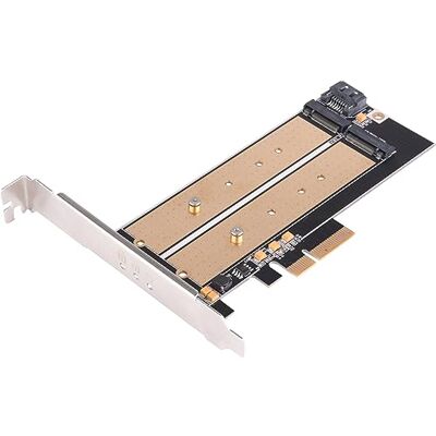 Silverstone SST-ECM22 SuperSpeed PCI-E Express x4 naar M.2 (NGFF) en SATA naar M.2 kaart, superieure koeling, ondersteunt M.2 SSD tot 110 mm lengte Silverstone SST-ECM22 SuperSpeed PCI-E Express x4 naar M.2 (NGFF) en SATA naar M.2 kaart, superieure koeling, ondersteunt M.2 SSD tot 110 mm lengte