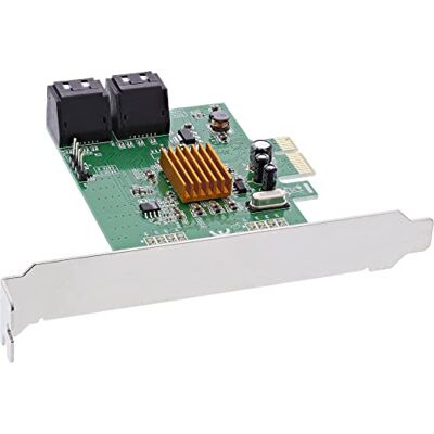 InLine Interface-kaart, 4 x SATA 6 GB/s met 4 poorten sATA pCIe 2.0 pCI-express 76617E InLine Interface-kaart, 4 x SATA 6 GB/s met 4 poorten sATA pCIe 2.0 pCI-express 76617E