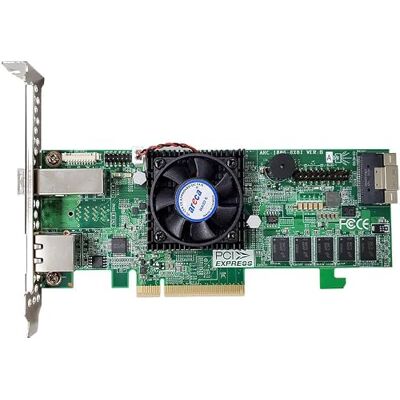 Areca ARC-1886-4x8i 12-poorts PCIe Gen 4.0 Trimode RAID-adapter voor RAID 0/1/3/5/6/10/30/50/60/Single Disk JBOD Areca ARC-1886-4x8i 12-poorts PCIe Gen 4.0 Trimode RAID-adapter voor RAID 0/1/3/5/6/10/30/50/60/Single Disk JBOD