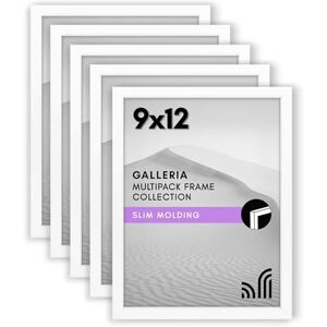 Americanflat Fotolijst 9x12 in wit display 6x8 met mat en 9x12 cm zonder mat, set van 5 met zaagtandbevestigingsmateriaal voor horizontale en verticale weergave Americanflat Fotolijst 9x12 in wit display 6x8 met mat en 9x12 cm zonder mat, set van 5 met zaagtandbevestigingsmateriaal voor horizontale en verticale weergave