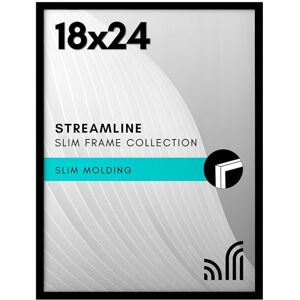 Americanflat Streamline Collection Fotolijst met gepolijst plexiglas, fijne rand, inclusief ophangmateriaal, zwart, 45,7 x 61 cm Americanflat Streamline Collection Fotolijst met gepolijst plexiglas, fijne rand, inclusief ophangmateriaal, zwart, 45,7 x 61 cm
