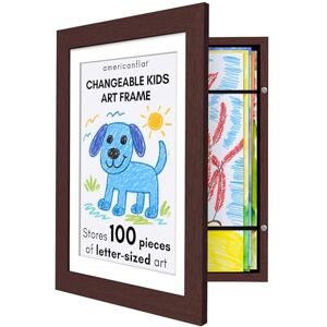 Americanflat Fotolijst voor kinderen van mahonie, 21,6 x 27,9 cm display met passe-partout en 25,4 x 31,8 cm zonder passe-partout, composiethout met onbreekbaar glas, horizontale en verticale formaten Americanflat Fotolijst voor kinderen van mahonie, 21,6 x 27,9 cm display met passe-partout en 25,4 x 31,8 cm zonder passe-partout, composiethout met onbreekbaar glas, horizontale en verticale formaten