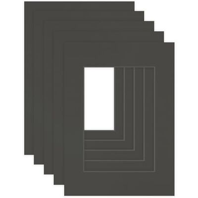DEHA Design passe-partout (set van 5) 18 x 24 cm voor foto's 13 x 18 cm, zwart DEHA Design passe-partout (set van 5) 18 x 24 cm voor foto's 13 x 18 cm, zwart